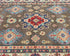 4x6 Brown Kuba Afghan Hand Knotted Wool Area Rug